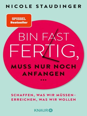 cover image of Bin fast fertig, muss nur noch anfangen